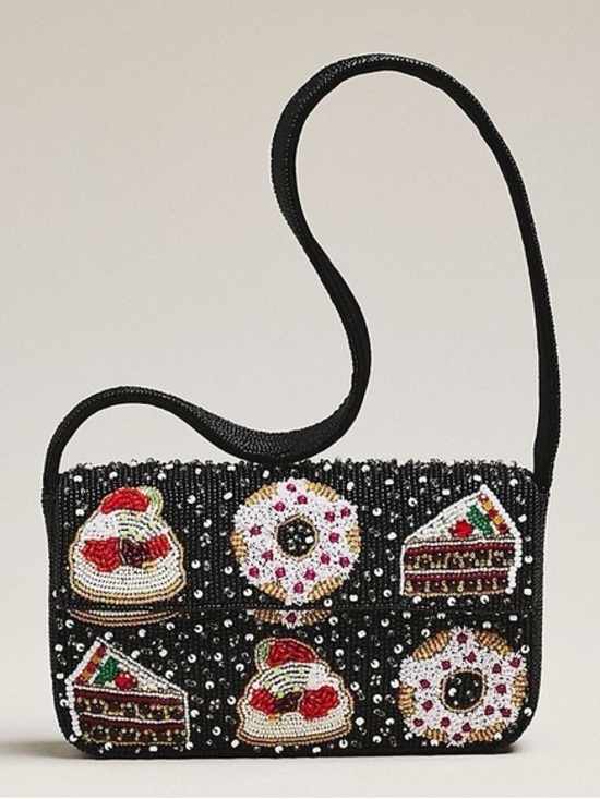 Anthropologie Handbags - Anthropologie The Fiona Beaded Bag Holiday Desserts NWT